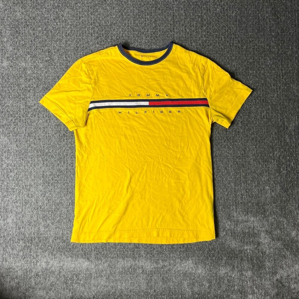 Tommy-hilfiger Men's Yellow T-shirt
